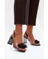 Damensandalen D&A MR52-237 SCHWARZ