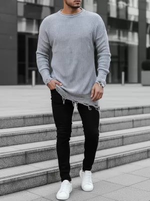 Herrenpullover DSTREET WX1963 GRAU