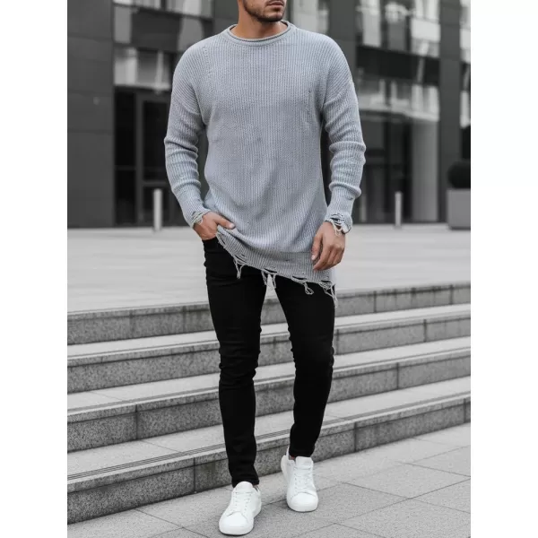  Herrenpullover DSTREET WX1963 GRAU 
