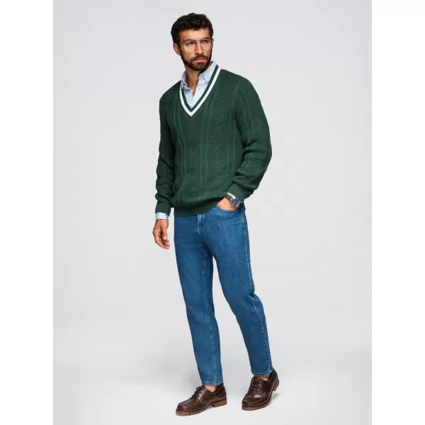 Herrenpullover OMBRE OM-SWSW-0151 GRÜN 