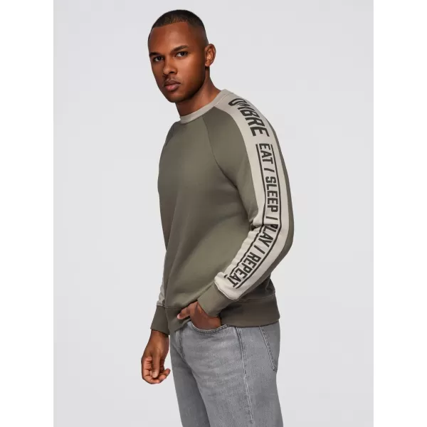  Herren-Sweatshirt OMBRE OM-SSNZ-0200 OLIVE 