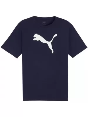 Funktions-T-Shirt für Herren PUMA TEAMRISE LOGO JERSEY COTTON 658705-06 PUMA MARINE/PUMA WEIß