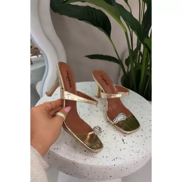  Damenpumps mit Absatz BOTO LORISSA 41453 GOLD 