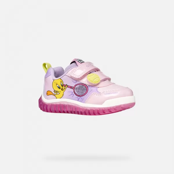  Mädchen-Sneaker GEOX LIGHTYLOO B6561B0HH11C8020 ROSA 