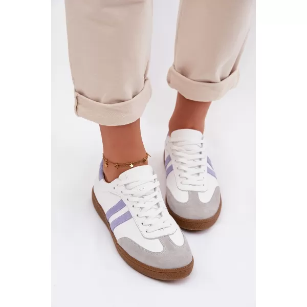  Damen-Sneaker ZAZOO N1068 WEIß/BLAUVIOLETT 
