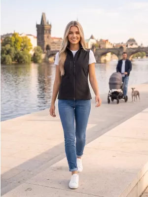 Softshellweste für Damen ALTISPORT NoPrint NP/ALW965 EBENHOLZGRAU