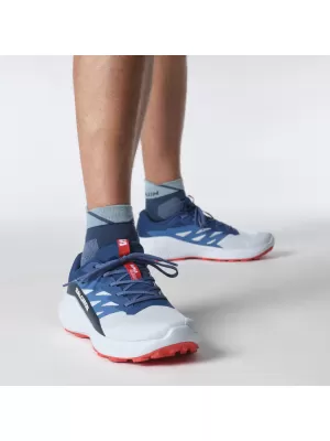 Herrenschuhe SALOMON ALPHAGLIDE L47724300 BALLADEBLAU/DUNKELBLAU/FEUERROT