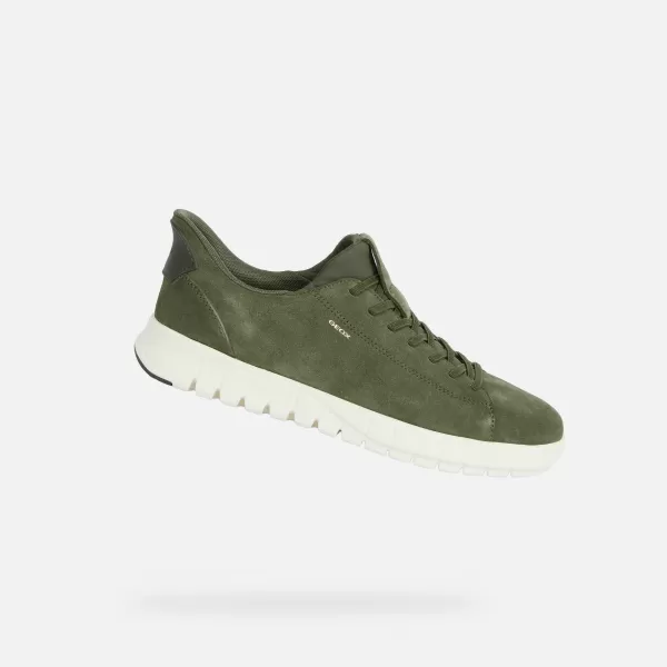  Herren-Sneaker GEOX FLEXTRIDE PLUS FAST IN G014646 KHAKI 