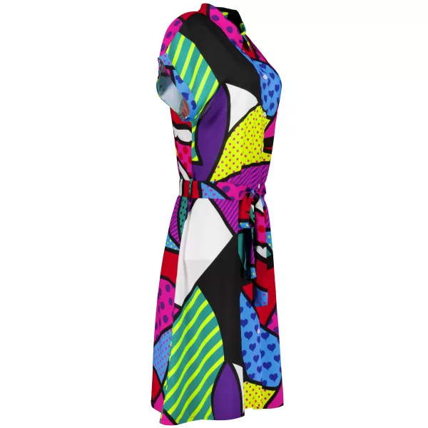  Kleid ALTISPORT HANNYA ROSA MUSTER 