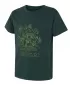 Kinder-T-Shirt HUSKY TEE MUSHROOM K DUNKELGRÜN