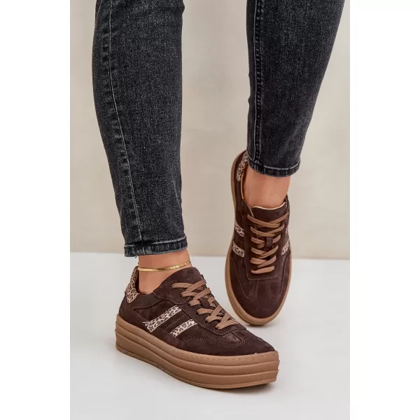  Damenschuhe ZAZOO N1176 BRAUN/BEIGE 