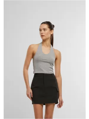 Damen-T-Shirt URBAN CLASSICS TB7533 GRAU MELIERT