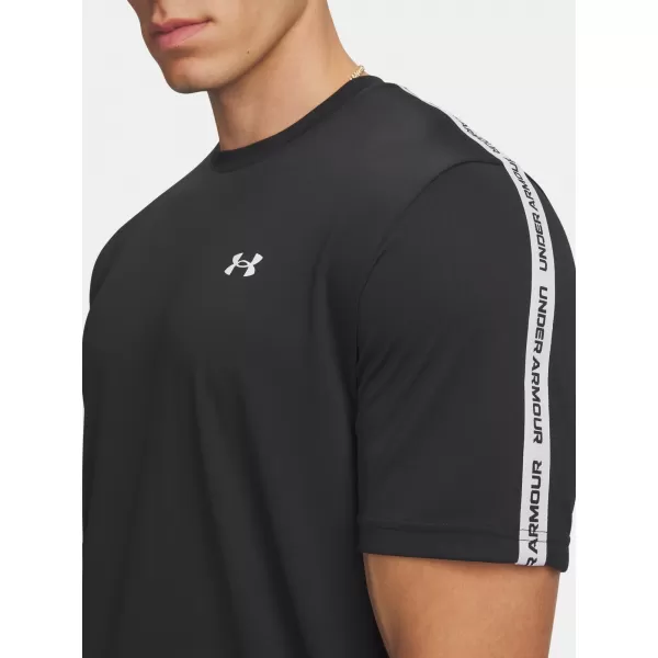  Herren-T-Shirt UNDER ARMOUR TECH TAPING SS 6012356-001 SCHWARZ 