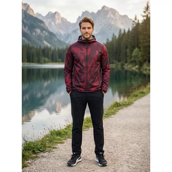  Premium-Softshelljacke für Herren ALTISPORT VOJ/ALM072JACK01 WEIN/ROT 
