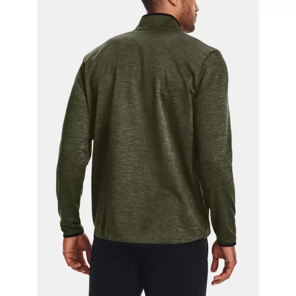  Herren-Sweatshirt UNDER ARMOUR UA ARMOUR FLEECE 1/2 ZIP GRÜN 