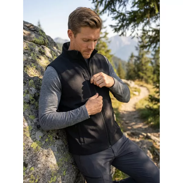  Herren-Softshellweste ALTISPORT NoPrint NP/ALM865 SCHWARZ 