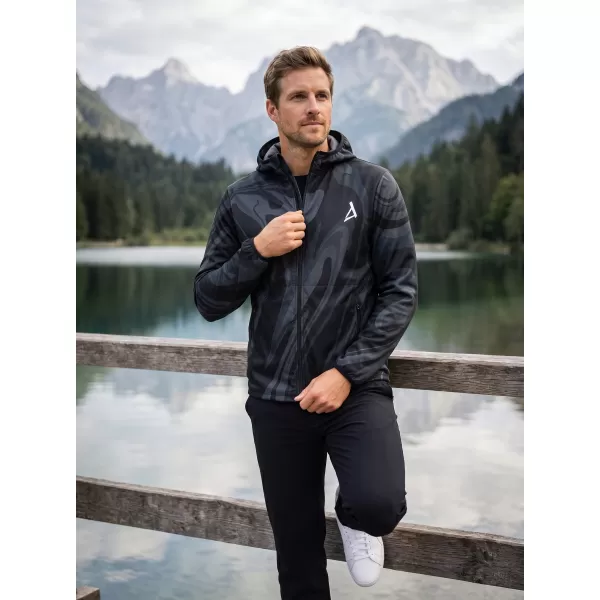  Premium-Softshelljacke für Herren ALTISPORT VOJ/ALM072JACK01 SCHWARZ 