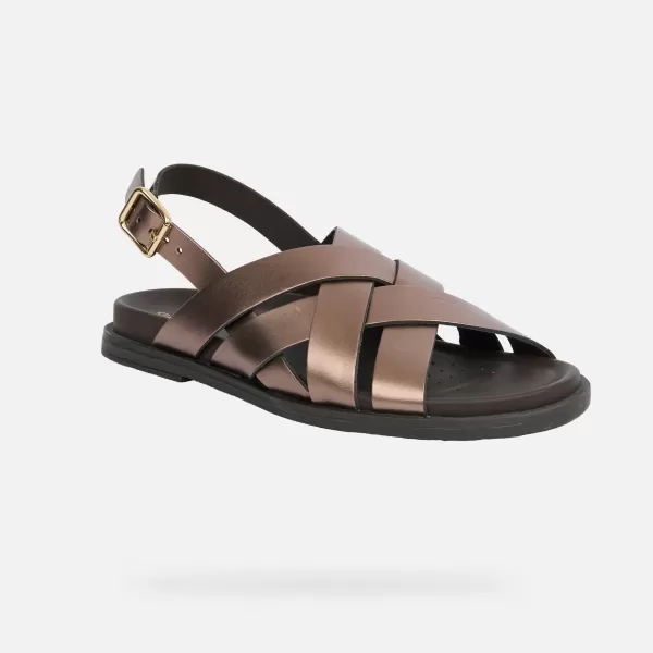  Damensandalen GEOX ADELASH G012818 BRAUN 