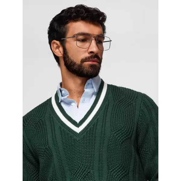  Herrenpullover OMBRE OM-SWSW-0151 GRÜN 