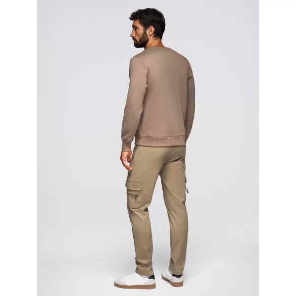  Herren-Sweatshirt OMBRE OM-SSNZ-0243 HELLBRAUN 
