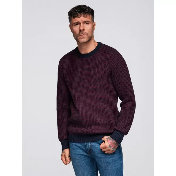  Herrenpullover OMBRE OM-SWSW-0122 KASTANIENBRAUN 