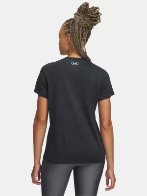 Damen-T-Shirt UNDER ARMOUR TECH PIXELATE SSC 6012302-001 SCHWARZ