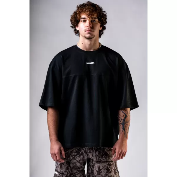  Übergroßes T-Shirt POWER 898 BLACK Nebbia 