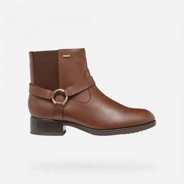  Damen-Stiefeletten GEOX FELICITY ABX G004337 BRAUN 