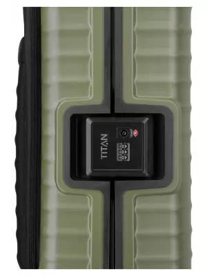 Koffer TITAN Overseas S Front pocket Forest green WALDGRÜN