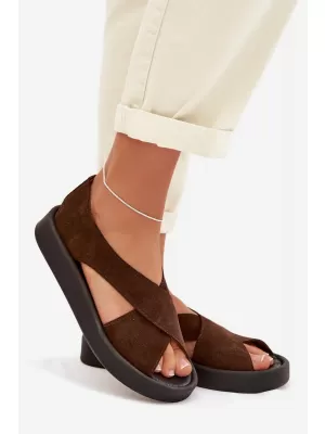 Damensandalen ZAZOO 3196 BRAUN