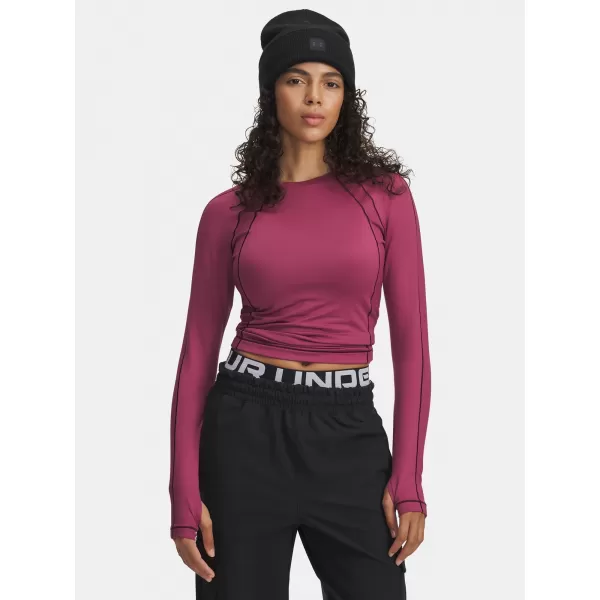  Damen-T-Shirt UNDER ARMOUR UA COLDGEAR TEXTURED CREW 6003999-659 ROT 