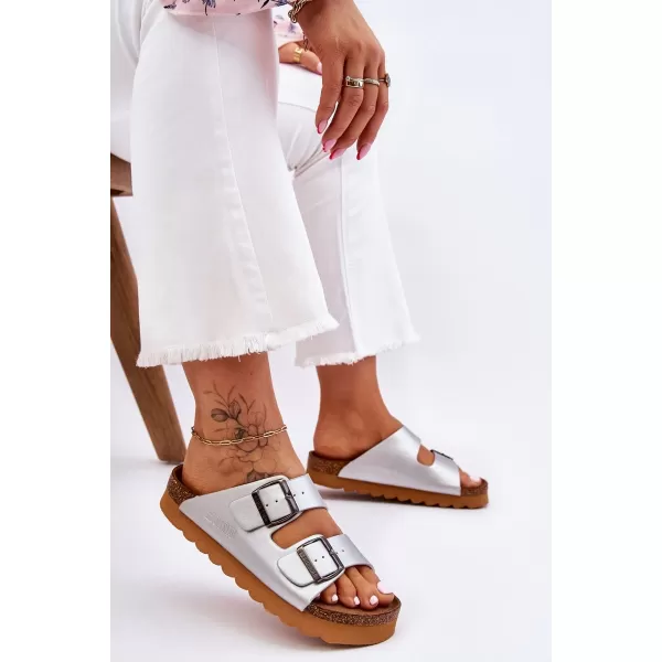  Damenhausschuhe BIG STAR LL274476 SILBER Big Star Shoes 
