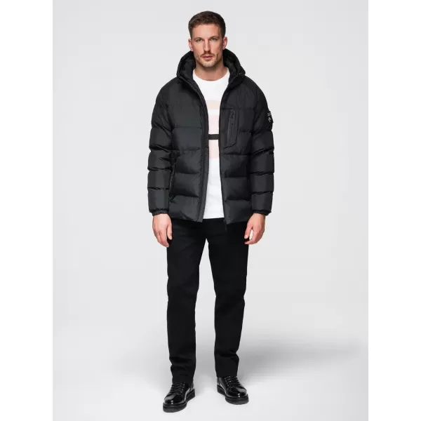 Herrenjacke OMBRE OM-JAHP-0302 SCHWARZ 