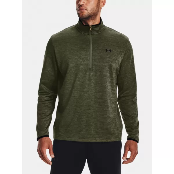  Herren-Sweatshirt UNDER ARMOUR UA ARMOUR FLEECE 1/2 ZIP GRÜN 