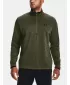 Herren-Sweatshirt UNDER ARMOUR UA ARMOUR FLEECE 1/2 ZIP GRÜN