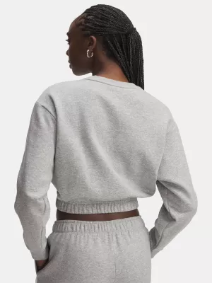 Damen-Sweatshirt UNDER ARMOUR UA RIVAL FLEECE PIPED CREW 6007035-011 GRAU