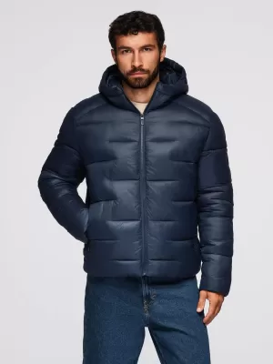 Herrenjacke OMBRE OM-JAHP-0235 MARINEBLAU