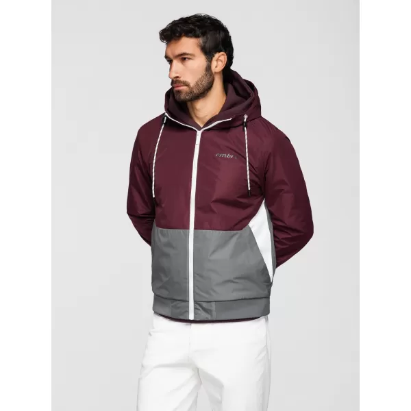  Herrenjacke OMBRE OM-JANP-0242 BURGUNDERGRAU 