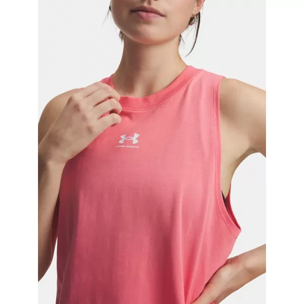  Damen-Tanktop UNDER ARMOUR UA RIVAL MUSCLE TANK 1383659-600 ROSA 