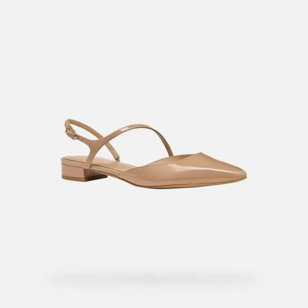  Ballerinas für Damen GEOX GISELDA15 G013213 HELLBRAUN 