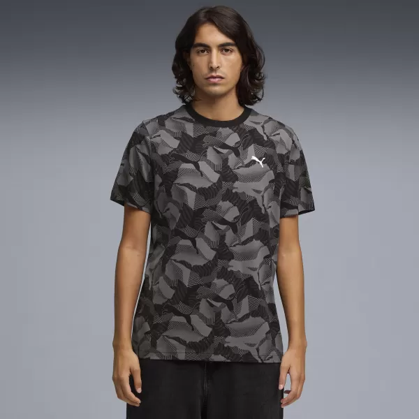  Herren-T-Shirt PUMA ESS LOGO LAB AOP TEE 692027_01 PUMA SCHWARZ 