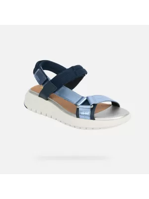 Damensandalen GEOX FLEXTRIDE S G013068 BLAU
