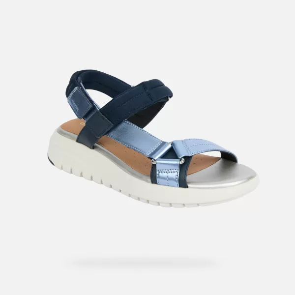  Damensandalen GEOX FLEXTRIDE S G013068 BLAU 