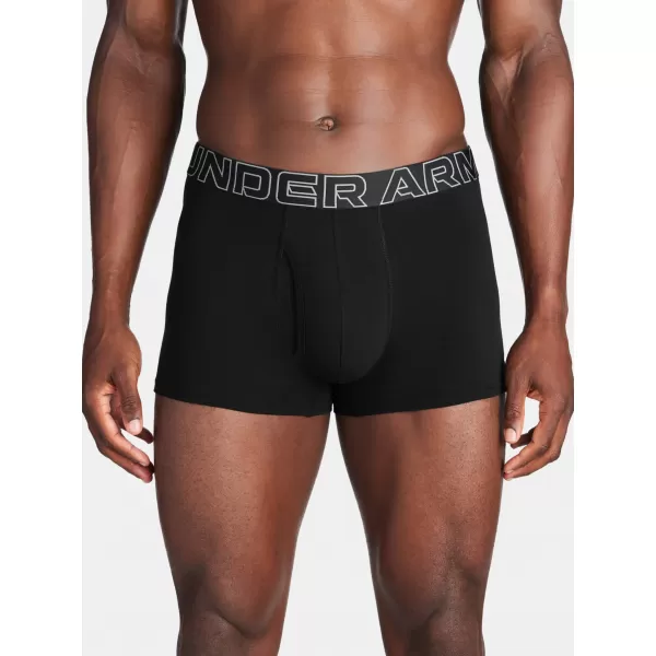  Herren-Boxershorts UNDER ARMOUR M UA PERF COTTON 3IN SCHWARZ 