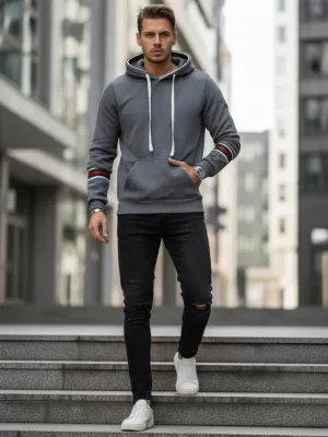 Herren-Sweatshirt DSTREET BX5946 GRAU