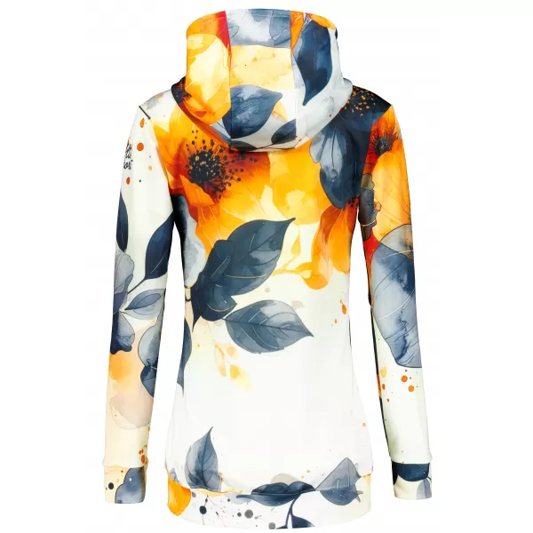  Hochwertiges Damen-Sweatshirt mit Reißverschluss ALTISPORT VOJ/ALW127MI02 SCHWARZ/ORANGE 