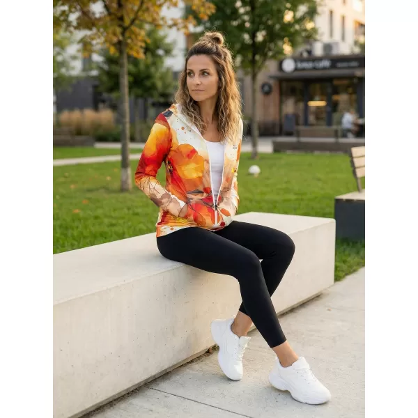  Hochwertiges Damen-Sweatshirt mit Reißverschluss ALTISPORT VOJ/ALW127MI02 ORANGE 