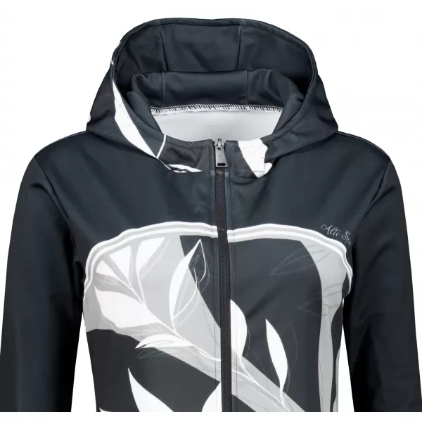  Hochwertiges Damen-Sweatshirt mit Reißverschluss ALTISPORT VOJ/ALW128MI02 SCHWARZ UND WEIß 