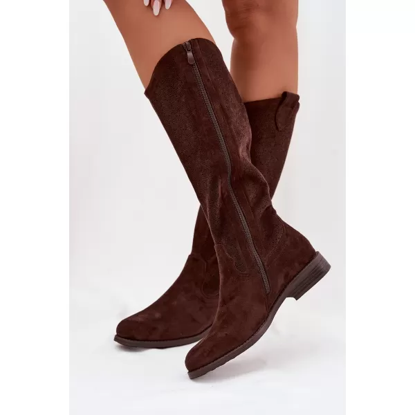  Damenstiefel S.BARSKI HY61-8022 BRAUN 