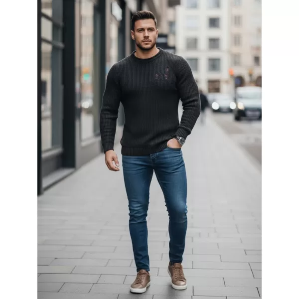  Herrenpullover DSTREET WX1990 GRAU 